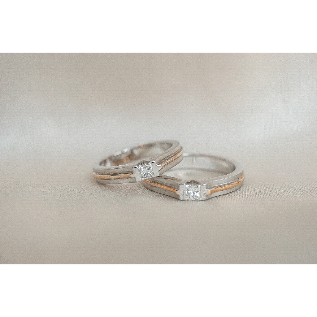 Cincin kawin berlian / cincin nikah / cincin pernikahan berlian - DRF00201/DRF00202 - KGdiamond