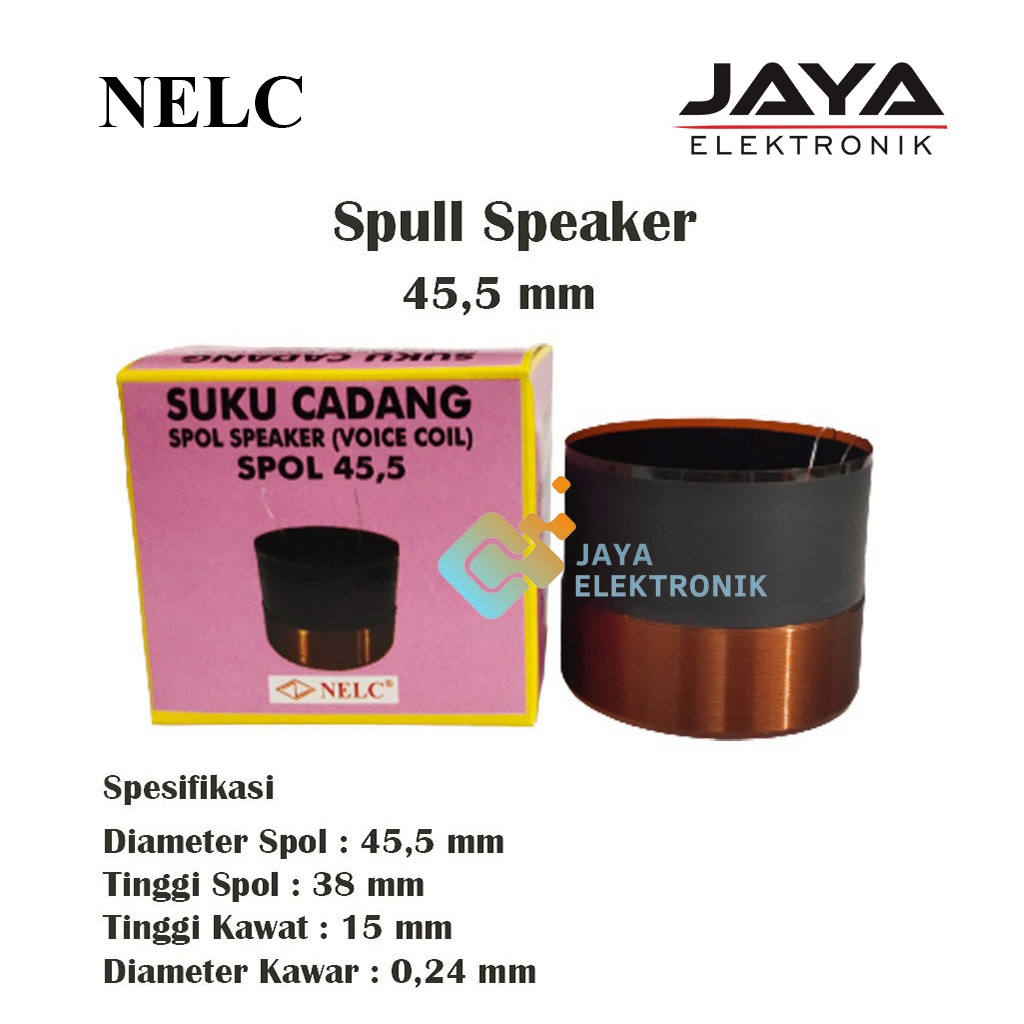 Spull Speaker 45,5 mm Spul Spool Speaker Voice Coil 45,5 mm NELC