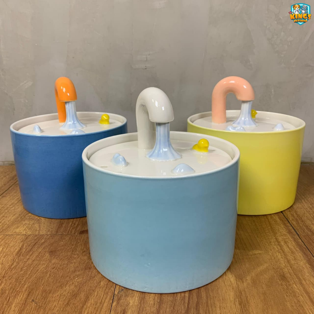 CERAMIC COLOURFUL WATER FOUNTAIN - WATER FOUNTAIN UNTUK KUCING