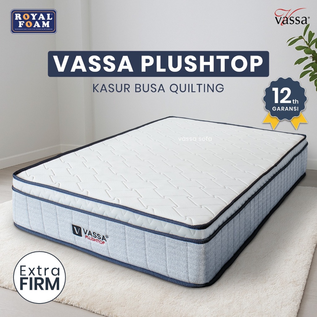 Kasur Busa Vassa Plushtop 25 cm / Kasur Busa Quilting / Single size
