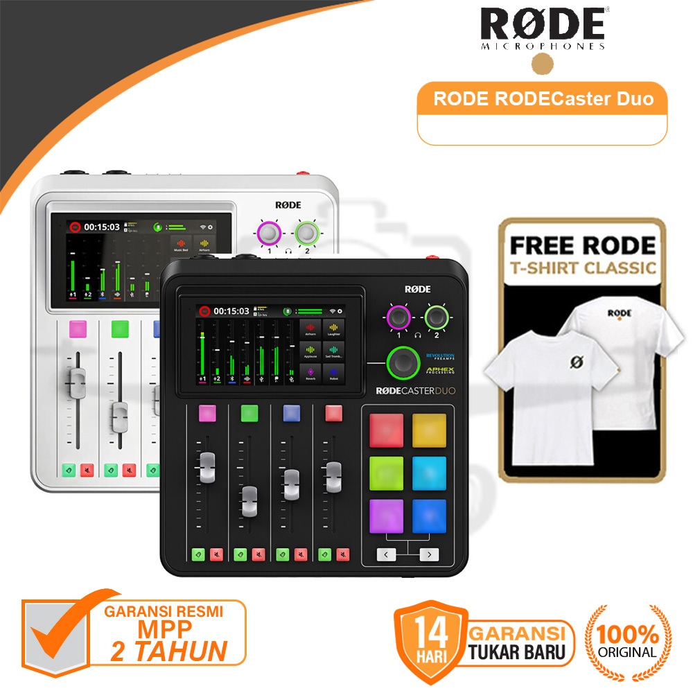 Rode RodeCaster Duo Podcast Production Audio Rode Caster Duo Rode Garansi Resmi