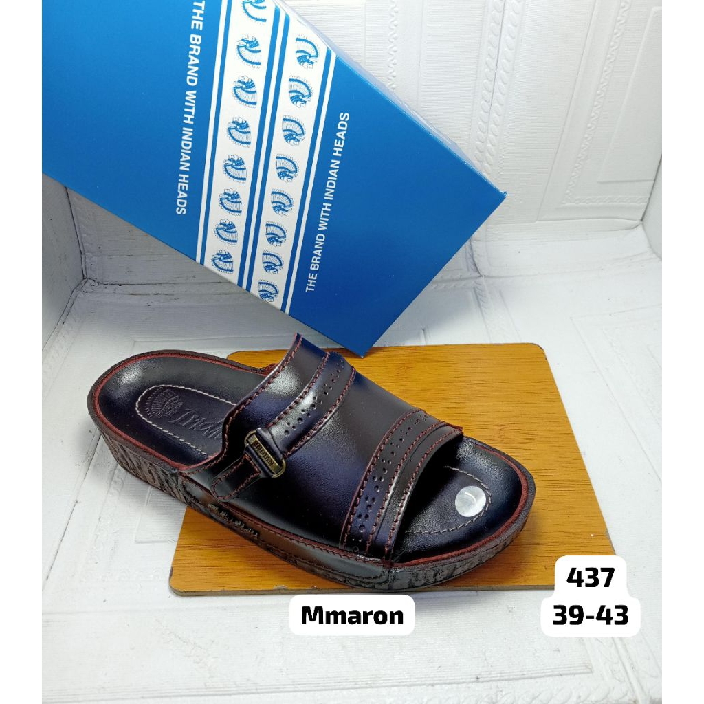SENDAL KULIT ASLI PRIA INDIAN 437