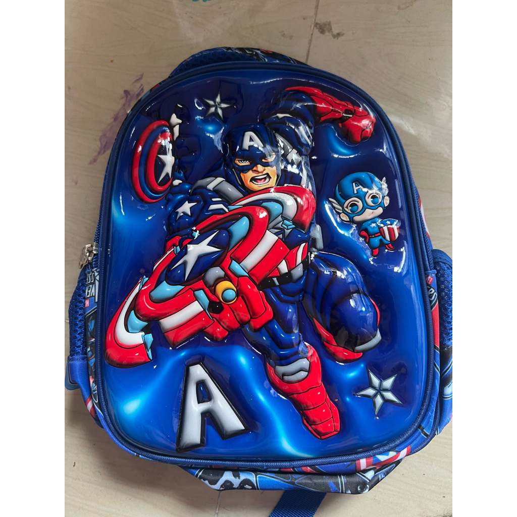 tas ransel sekolah anak captain america hsd 2ruang