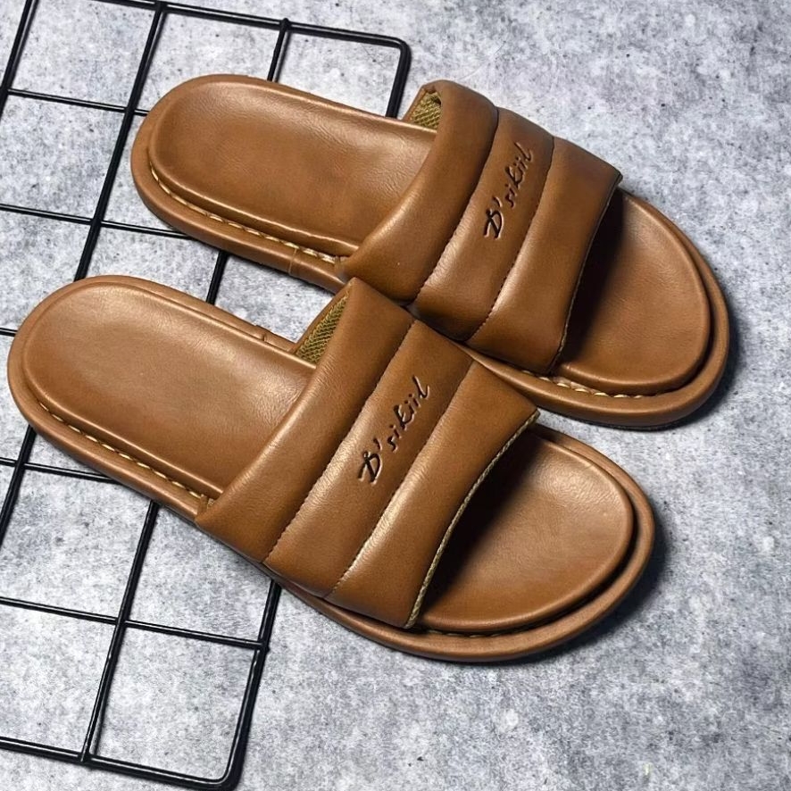 Sandal Slop Pria sandal distro sandal kekinian terbaru Anti slip Empuk