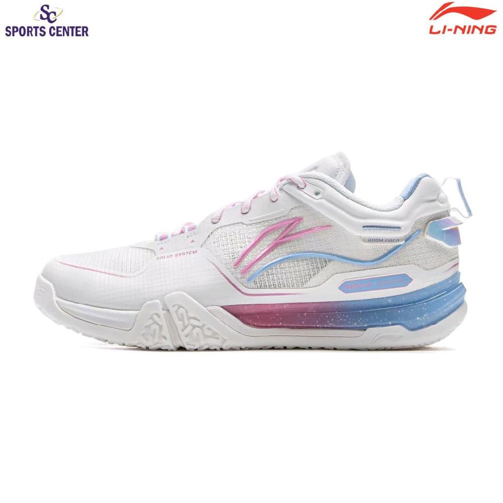 New Limited Sepatu Badminton Lining Saga III Pro / Saga 3 Pro AYAV001 White