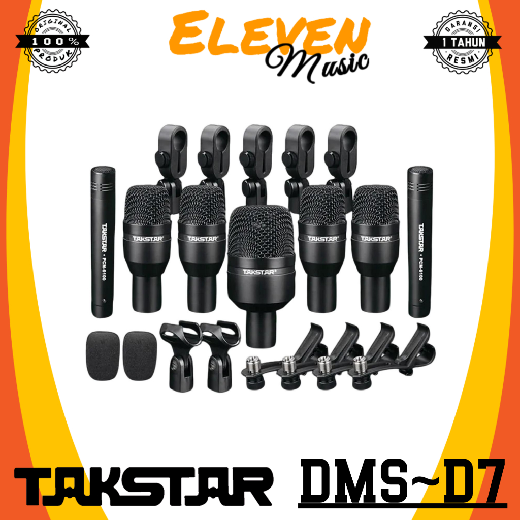 Takstar DMSD7 Microphone Drum Set DMS-D7 Mic Drum Set