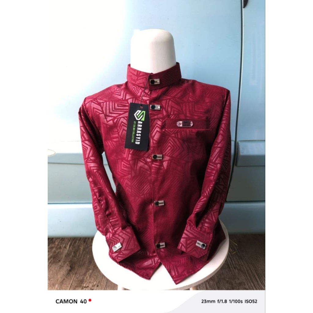 kemko sultan anak laki laki arrasyid emboss premium motif etnik usia 1-12 tahun model terbaru viral