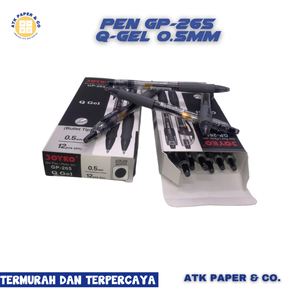 PULPEN JOYKO QGEL JK-265 0.5MM 1 PACK / Pulpen Joyko 1 Pack