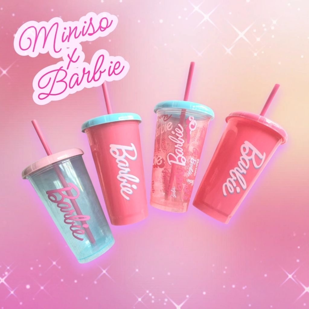 NEW Gelas Tumblr Miniso x Barbie Satuan