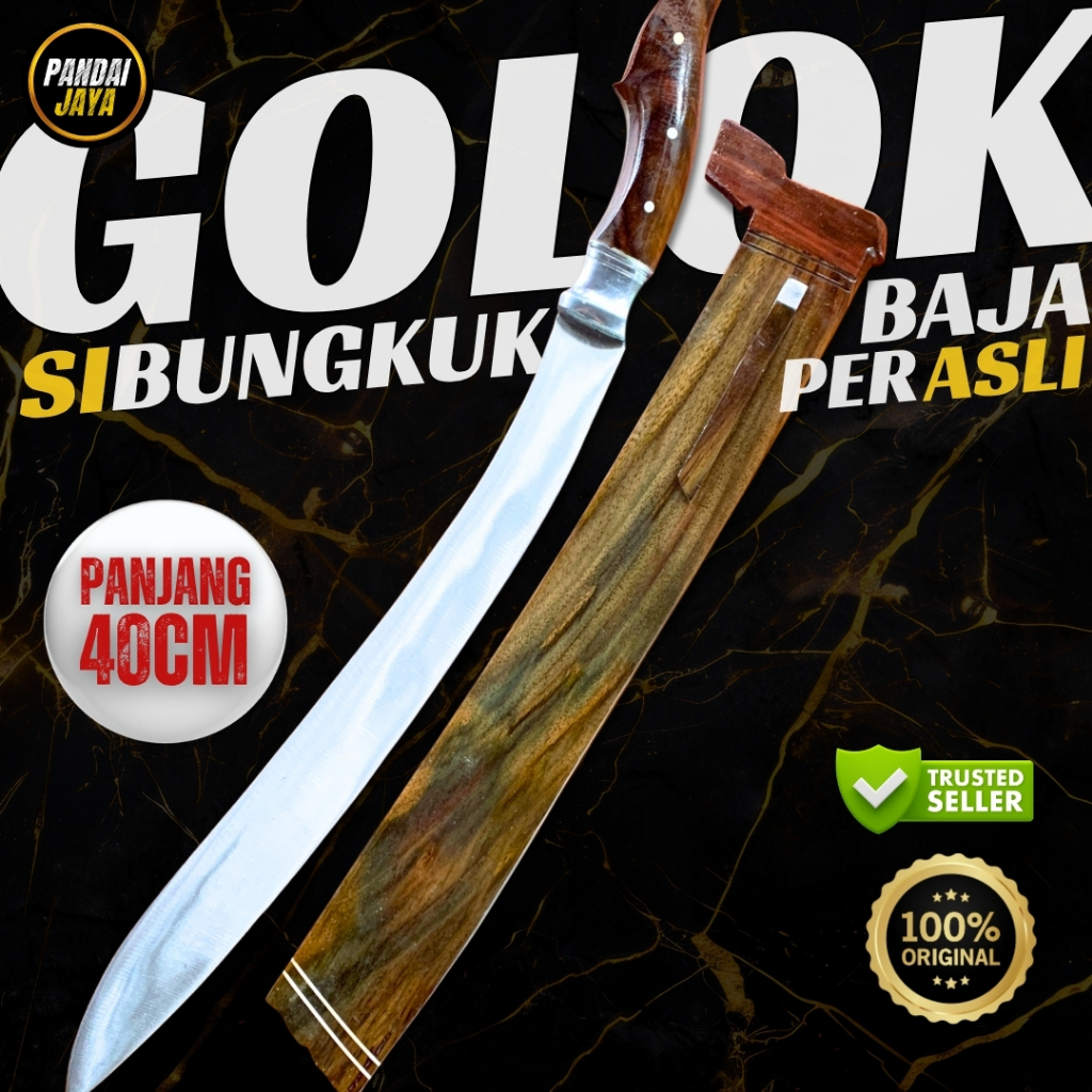 Pandai Jaya GOLOK Jepit Baja Per | Golok Kebun Bungkuk Sonokeling > Fungsi Potong Kayu Dan Bambu