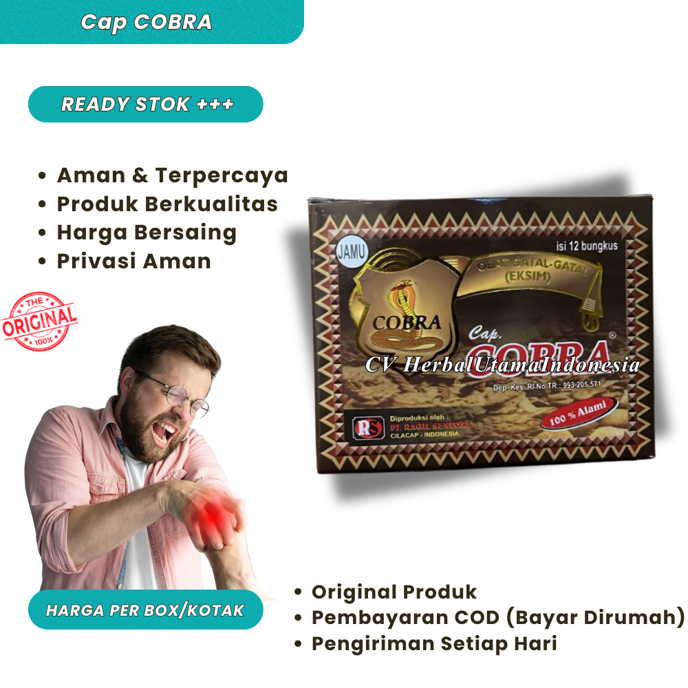 Jamu Gatal Gatal Cap Cobra Original 12 Sachet