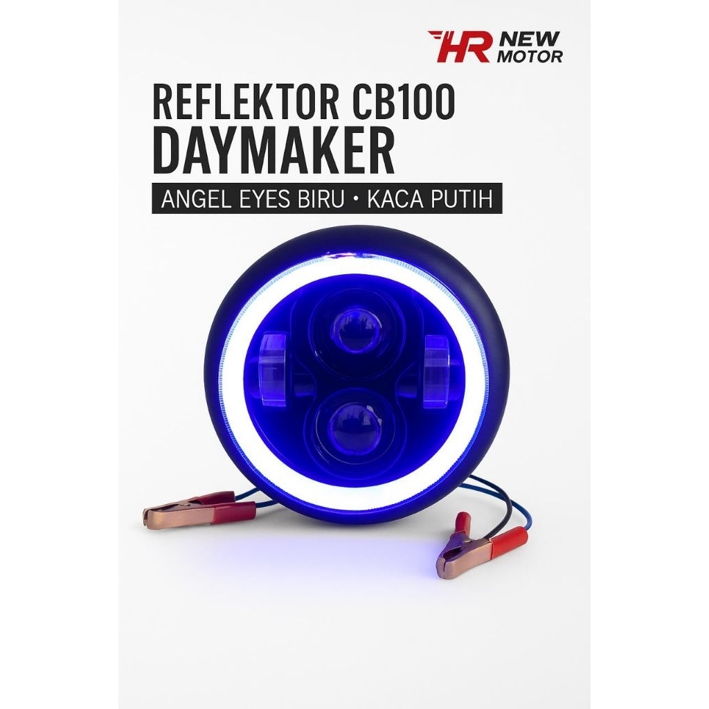 REFLEKTOR CB100 DAYMAKER + ANGEL EYE KACA BENING
