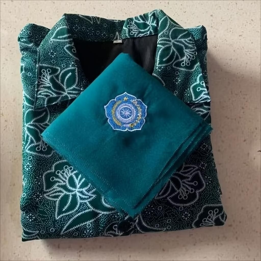 Kerudung Rawis PKK Logo / jilbab biru PKK/ Hijab PKK Rawis