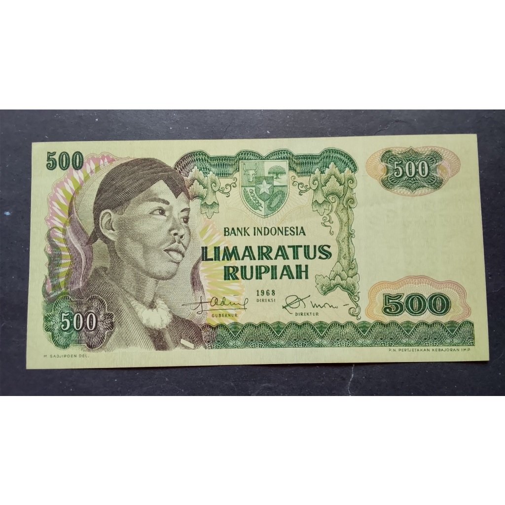 Uang Kuno 500 Sudirman 1968 Seri WJN 046872 Kondisi Baru