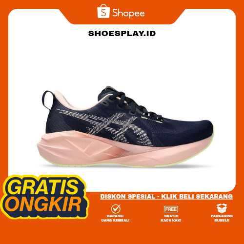 Sepatu Running Wanita NOVABLAST 5 - Midnight Breeze Navy Peach