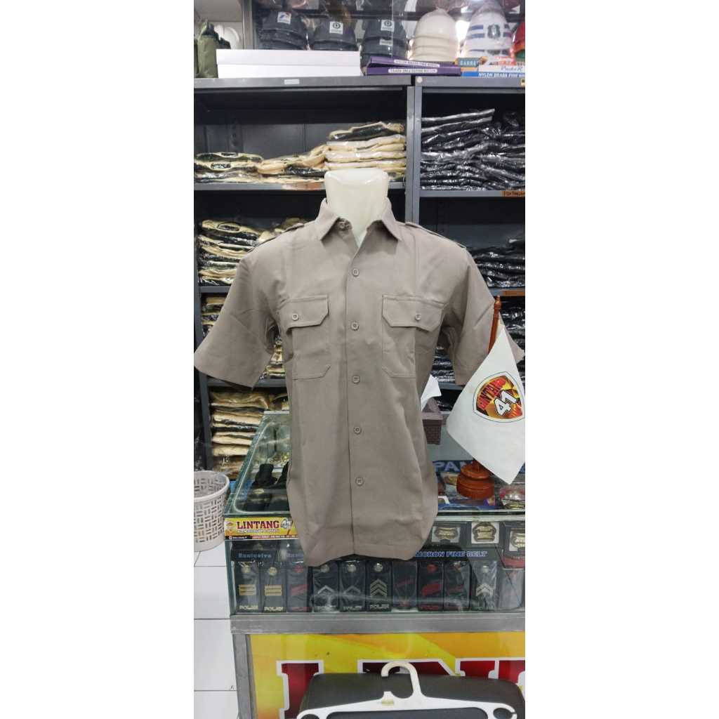 seragam kerja/seragam pdh coklat jatah polri