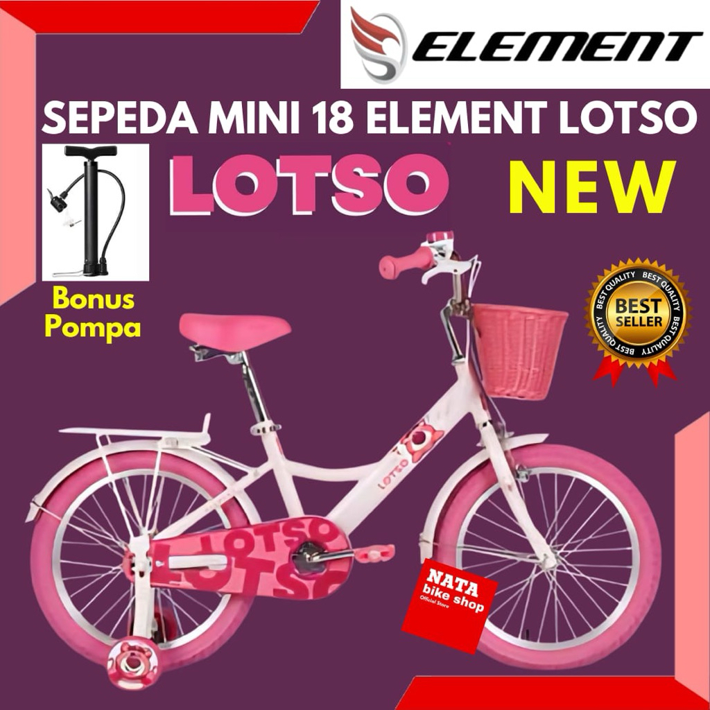 Sepeda Anak Perempuan 18 Element Pipiyo Lotso Terbaru
