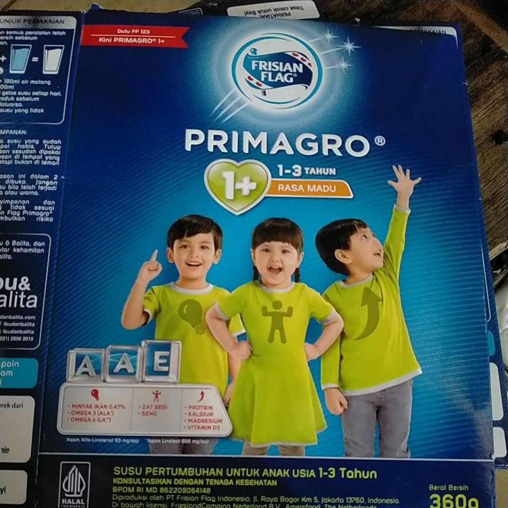 Dus bekas Susu Primagr0 1-3th. 360gram