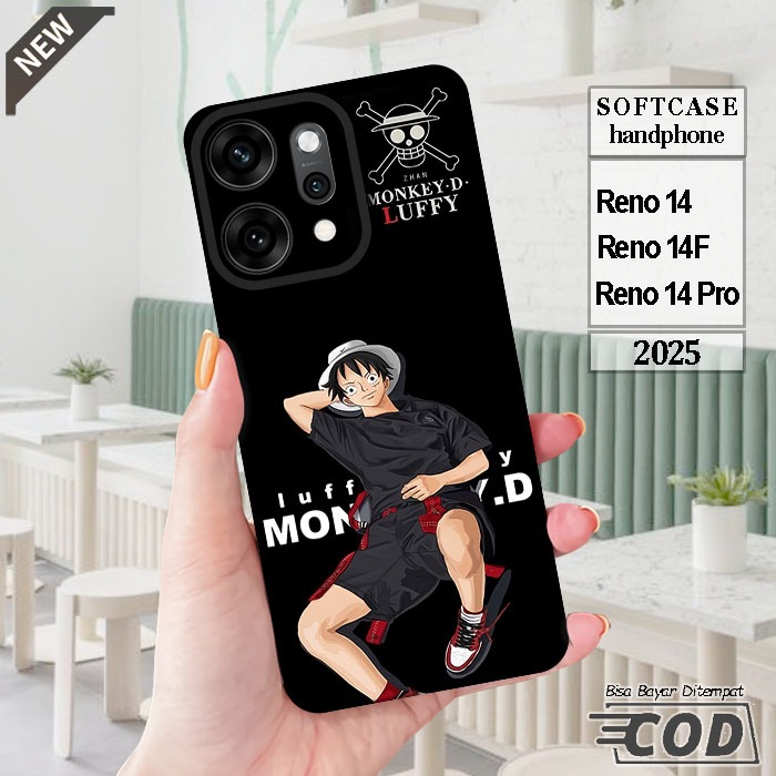 Case OPPO RENO 14  _OPPO RENO 14F  _OPPO RENO 14 PRO  _Casing silikon hitam bening Elastis keren