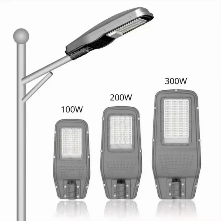 LUXFORCE Lampu PJU LED Tenaga Surya Premium 100W 200W 300W IP65 Efisien / Lampu Jalan Solar Panel Le