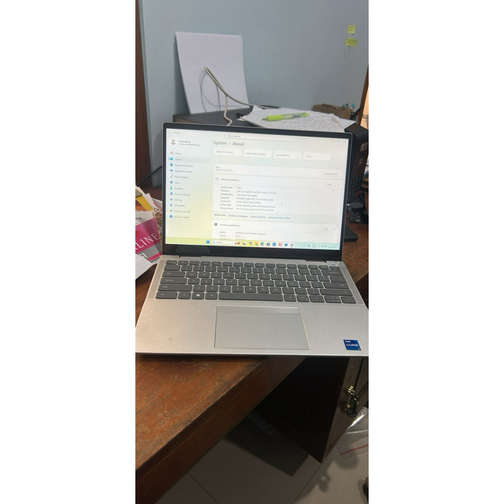 Laptop DELL Inspiron 7430 Intel Core i7 1355U 13th Gen RAM LDDR5 16 GB Storage 512 GB SSD M2