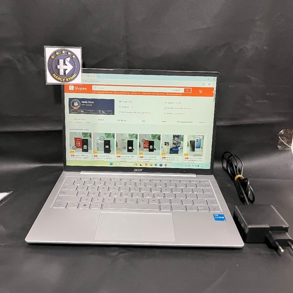 LAPTOP ACER LITE 14 CORE i3 1215U 8GB SSD 512GB 14INCH SECOND BERGARANSI