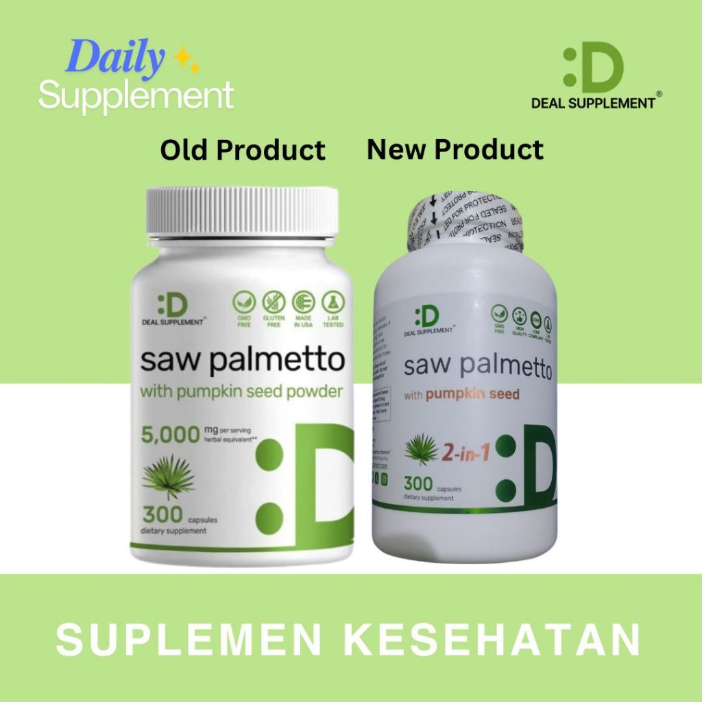 Deal Supplement Saw Palmetto with Pumpkin Seed Powder 5000 mg-300 Caps