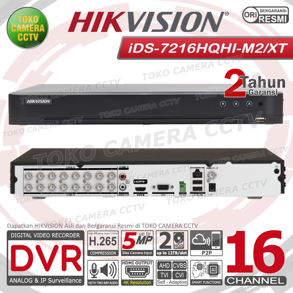DVR HIKVISION 16 CHANNEL iDS-7216HQHI-M2/S DVR 16CH HIKVISION