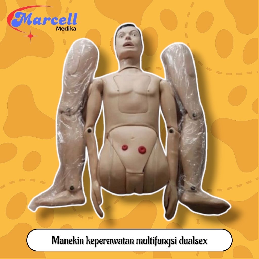 PHANTOM MANEKIN MODEL KEPERAWATAN FULL BODY MULTIFUNGSI DUAL SEX