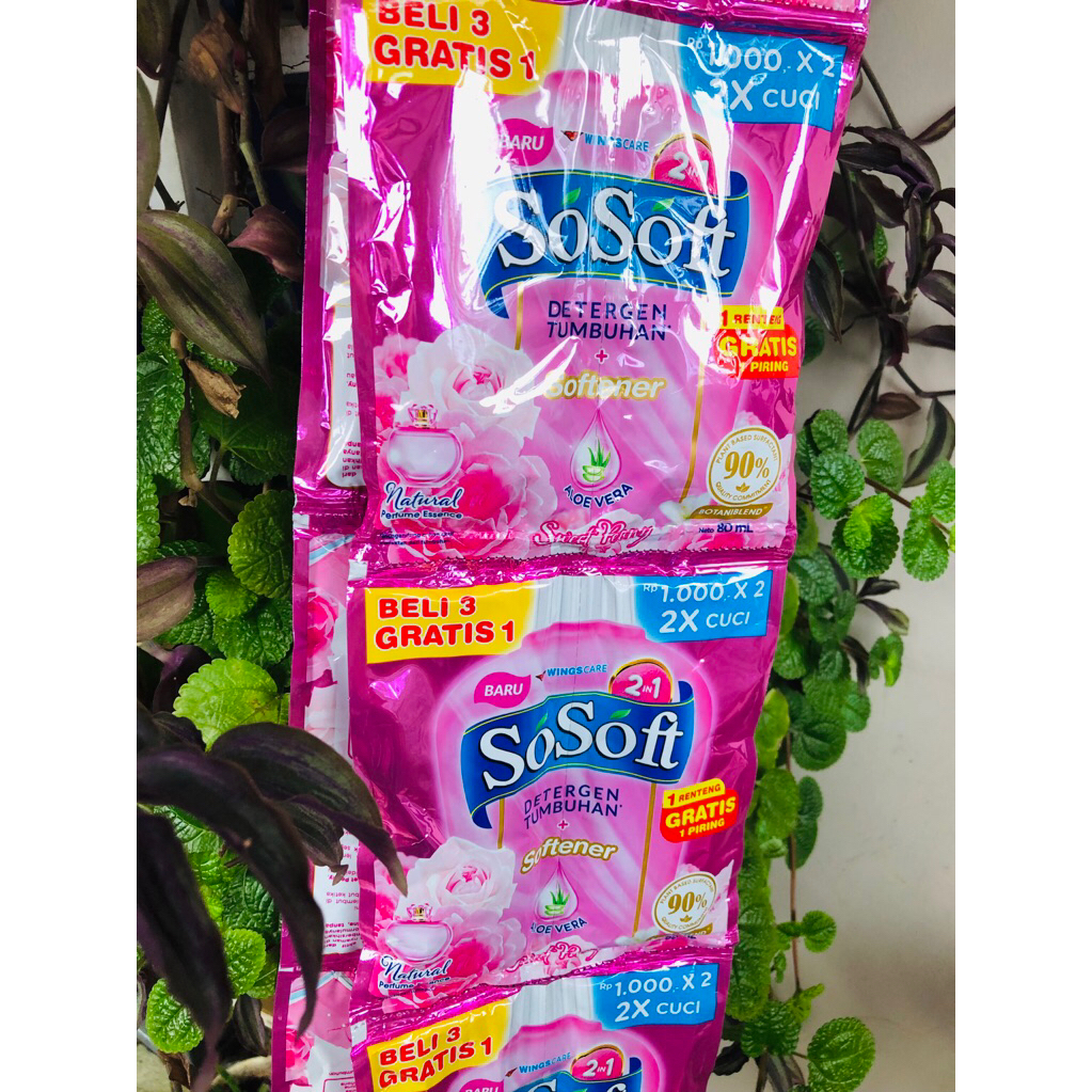 Detergen  SoSoft softener 16 sachet