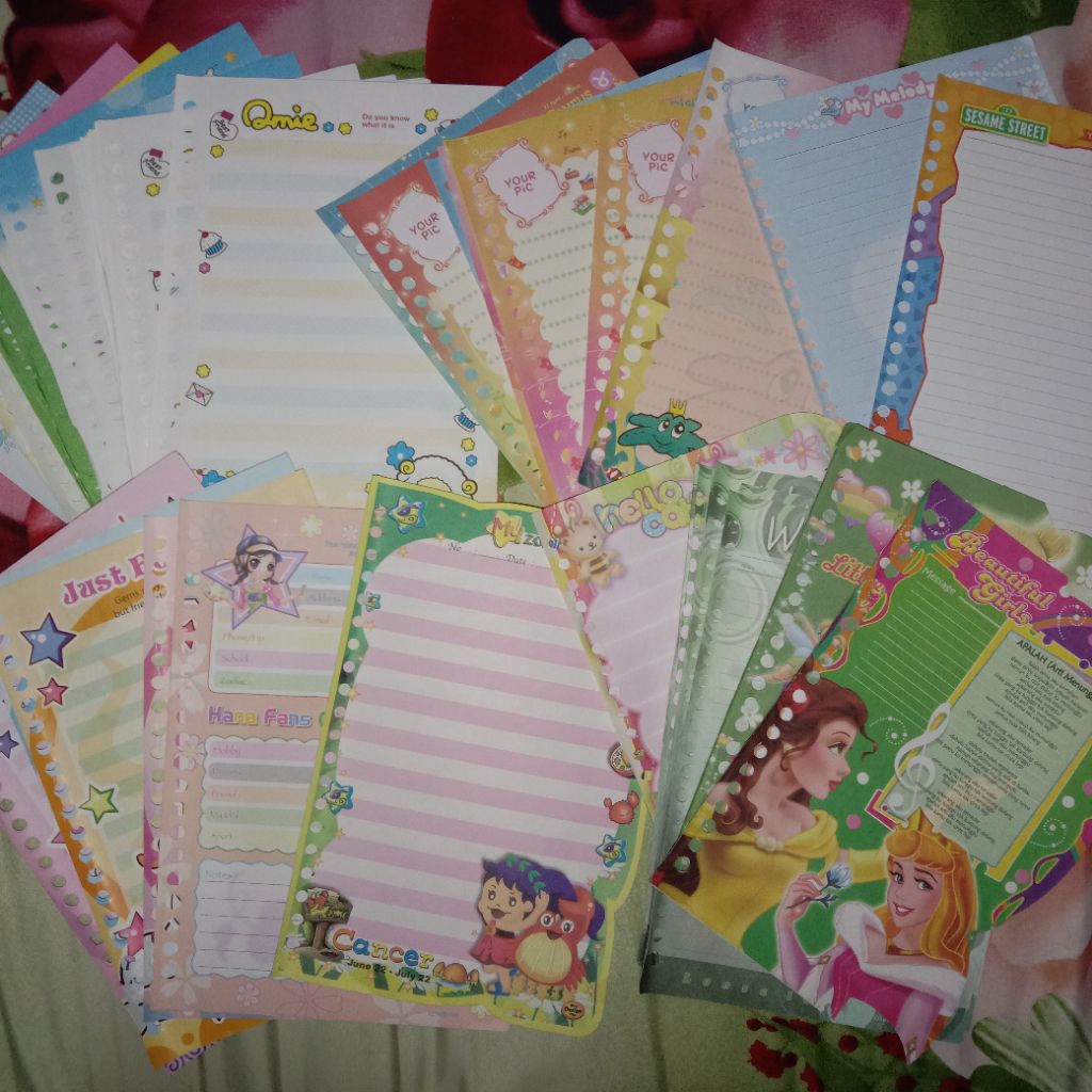 [PRELOVED] Part 3 | Kertas Isi Binder (Harvest, Adinata, Kiky, Zodiac, Dll)