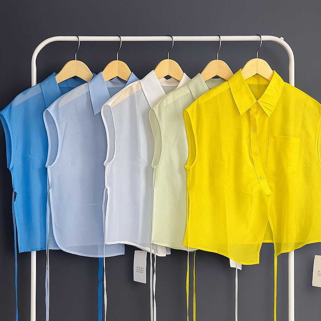 KK003 Kemeja Outer Korea Wanita Tanpa Lengan