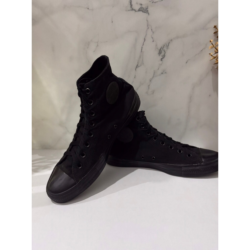 sepatu converse all star full black original second