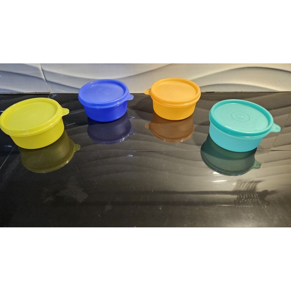 kiddie bowl set transparan tupperware(4pcs)