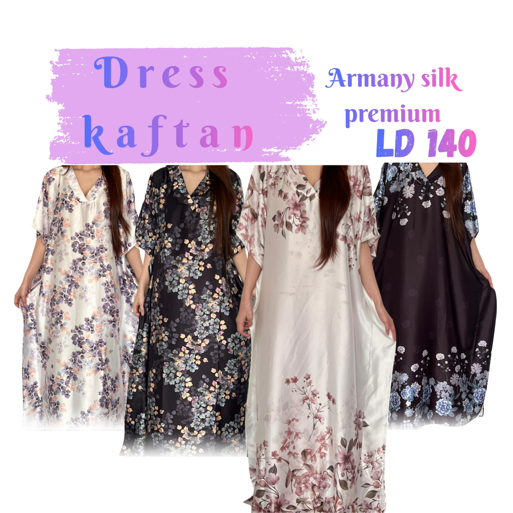 Dress Satin Silk Premium / Dress Burgundy / Dress terbaru kekinian 2025 / Home Dress Kaftan