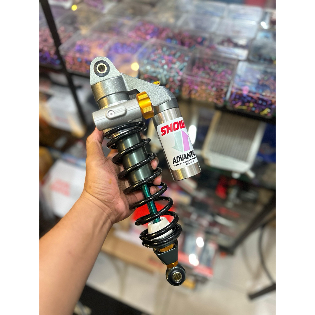 Shock showa cnc hitam grade 330mm anting bebek