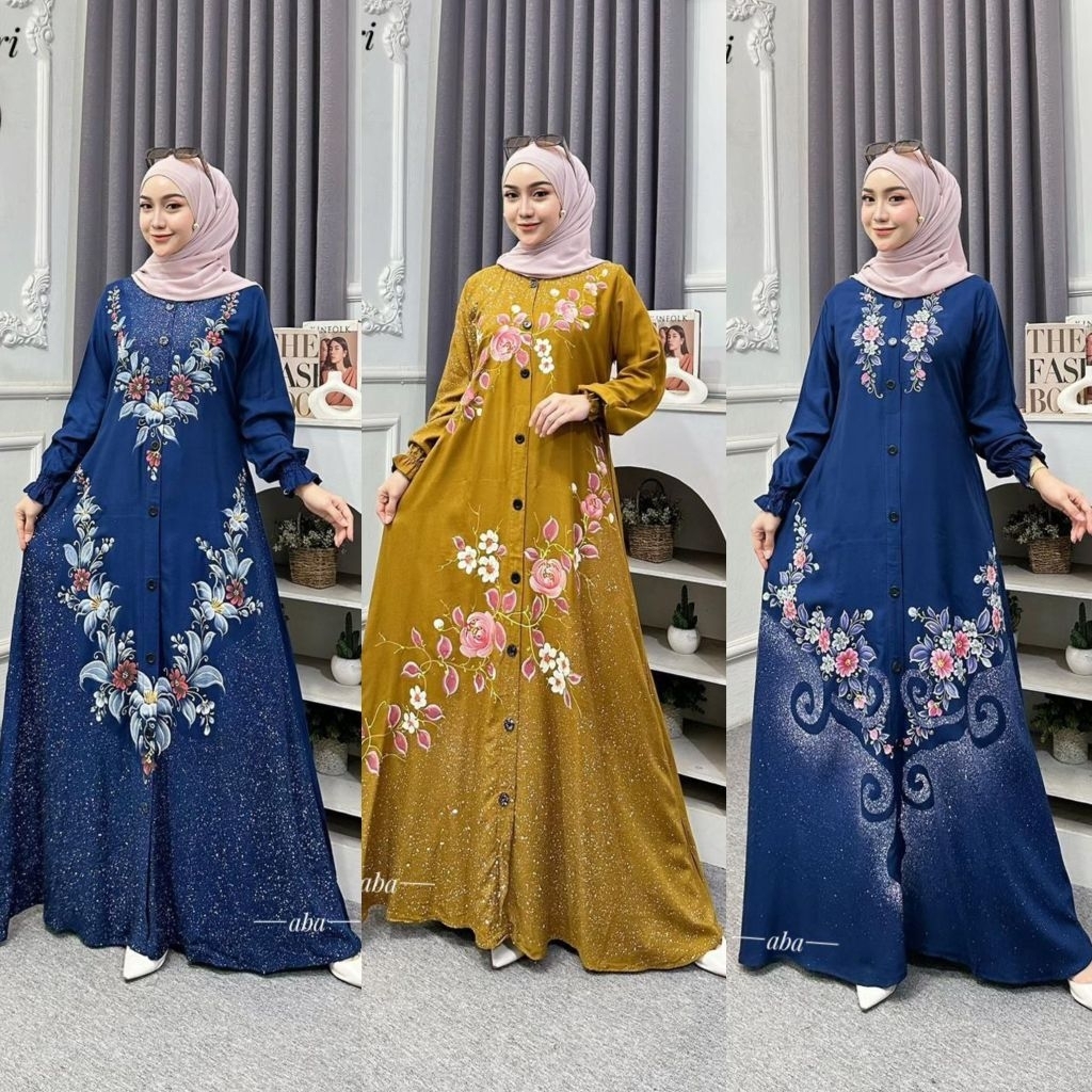 Gamis Lukis Twill Ori Premium