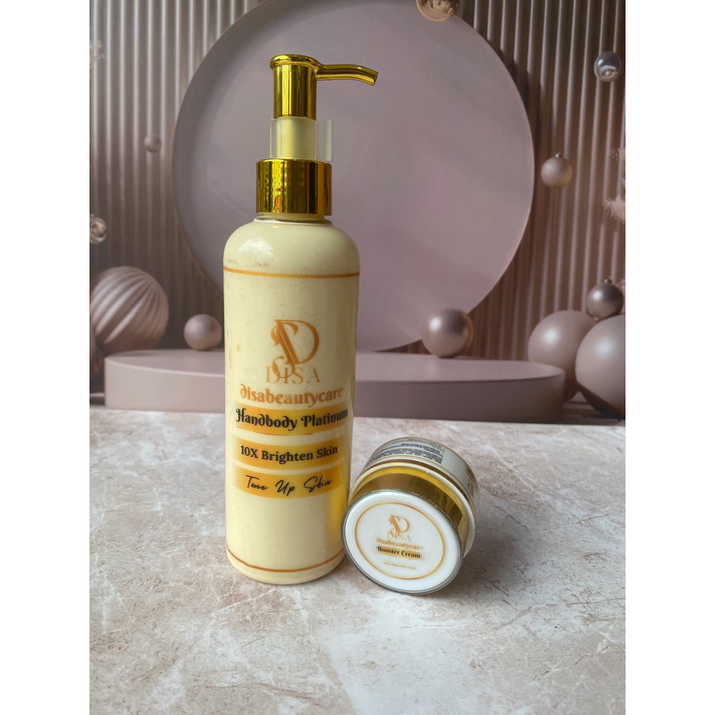 Disa Beauty Care Paket Handbody Platinum Lotion + Booster Cream