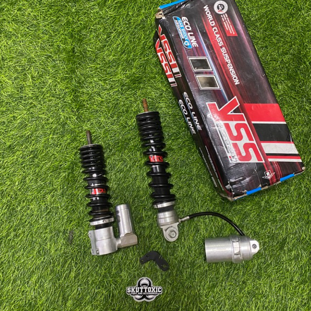 Shock Tabung Pisah YSS G-Series Silver Second For Vespa LX S LXV