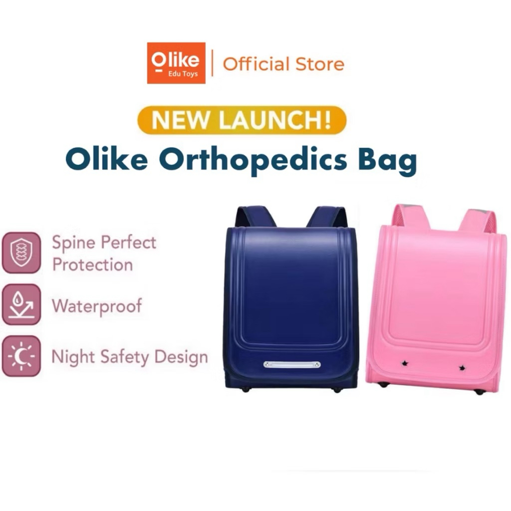 INSTANT TAS OLIKE ORTHOPEDICS BAG LARGE - orthopedic tas kunci otomatis sekolah anak jepang ransel n