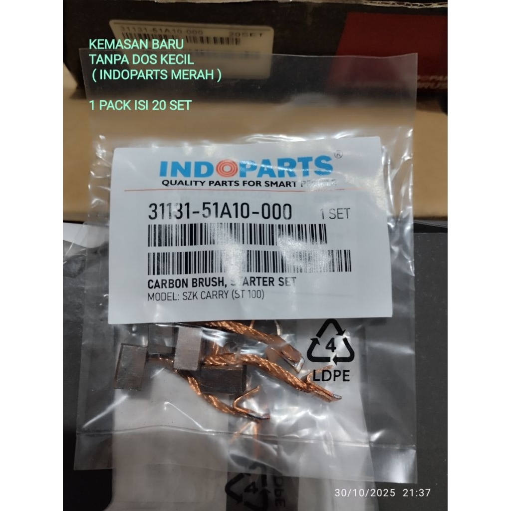 KUL DINAMO STARTER MOBIL CARRY EXTRA ST100 KIJANG 5K ZEBRA S88 AVANZA  XENIA DLL CARBON BRUSH SPULL 