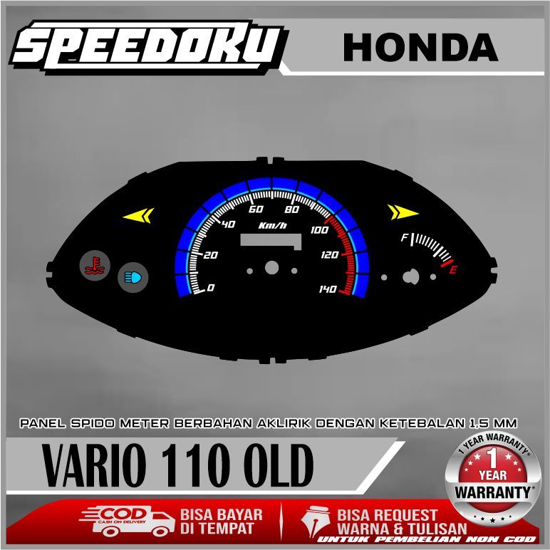 PAPAN SPEEDOMETER CUSTOM HONDA VARIO LED 110 OLD
