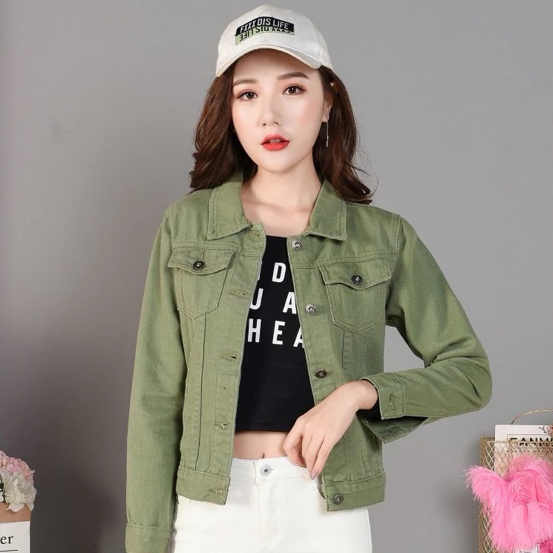 JAKET JEANS DENIM WANITA CROPTOP SLIMPIT CEWE FASHIONS KEKINIAN