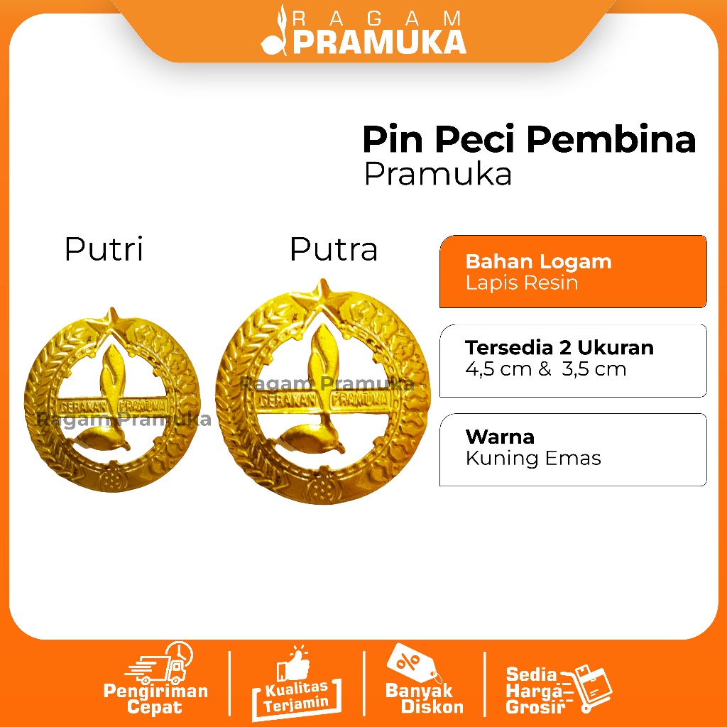 Pin Pembina Pramuka Tanda Topi Pembina Pramuka Tanda Peci Pembina Pramuka
