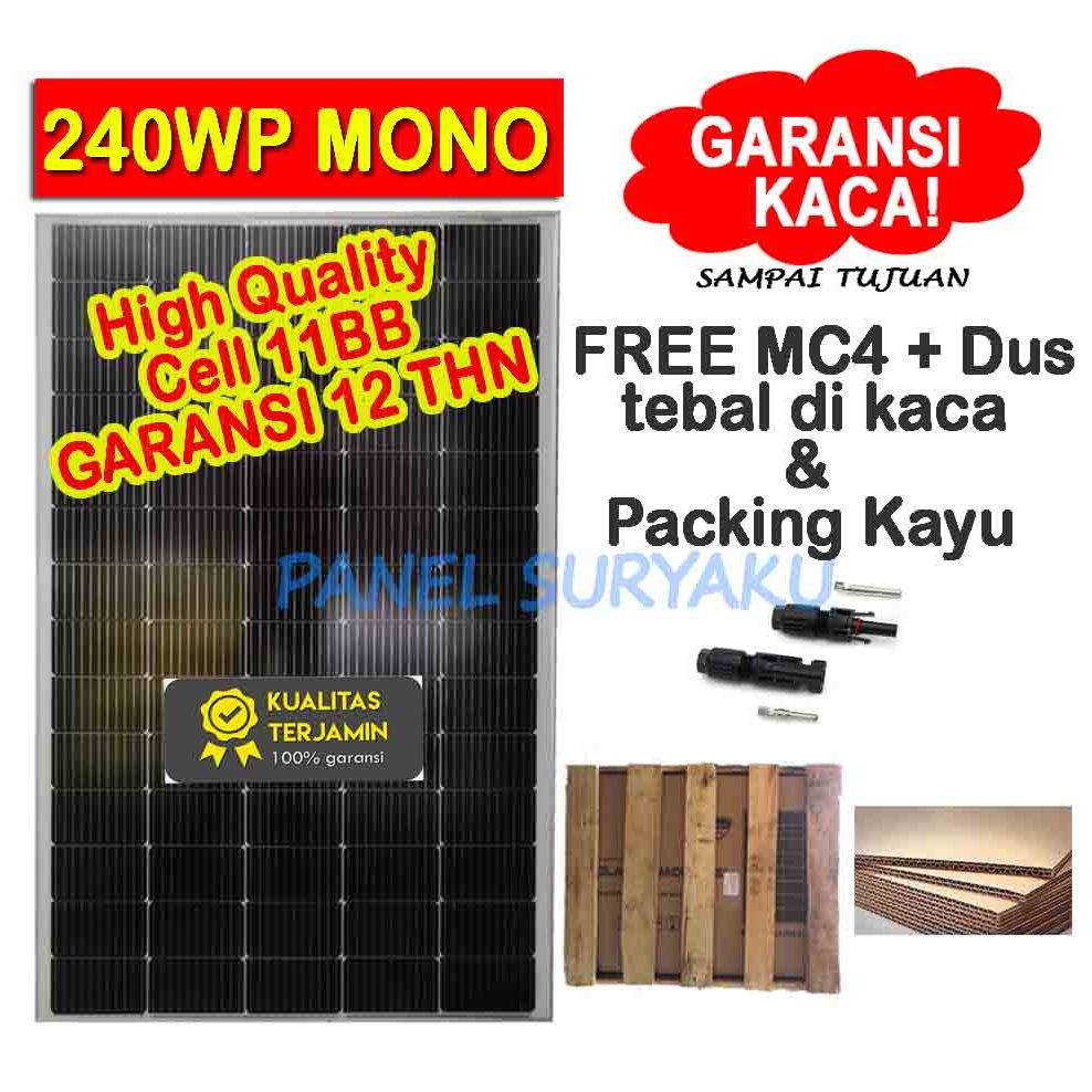 Solar Panel Surya 240wp Mono Solar Cell 240wp Mono ORIGINAL FREE MC4