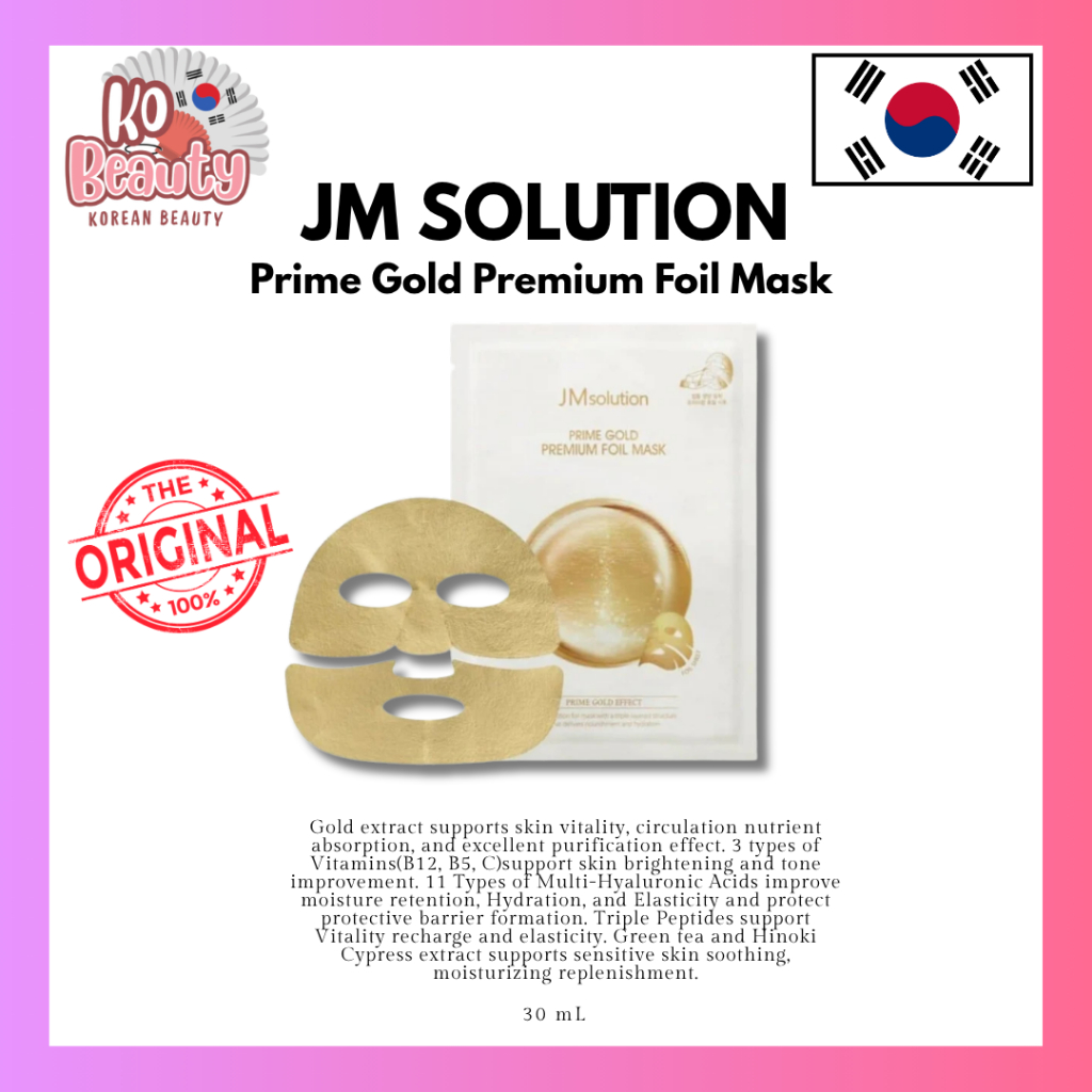 Masker korea JMsolution Prime Gold Premium Foil Mask