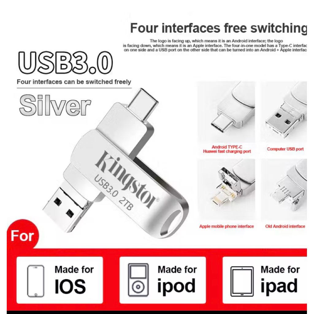 Kingston 4in1 flashdisk 1TB flashdrive OTG USB IPHONE
