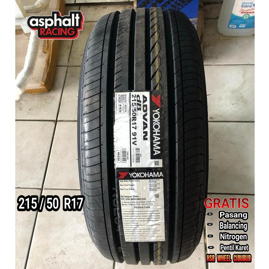 BAN MOBIL IMPORT 215/50 R17 MEREK YOKOHAMA ADVAN DB-V551V
