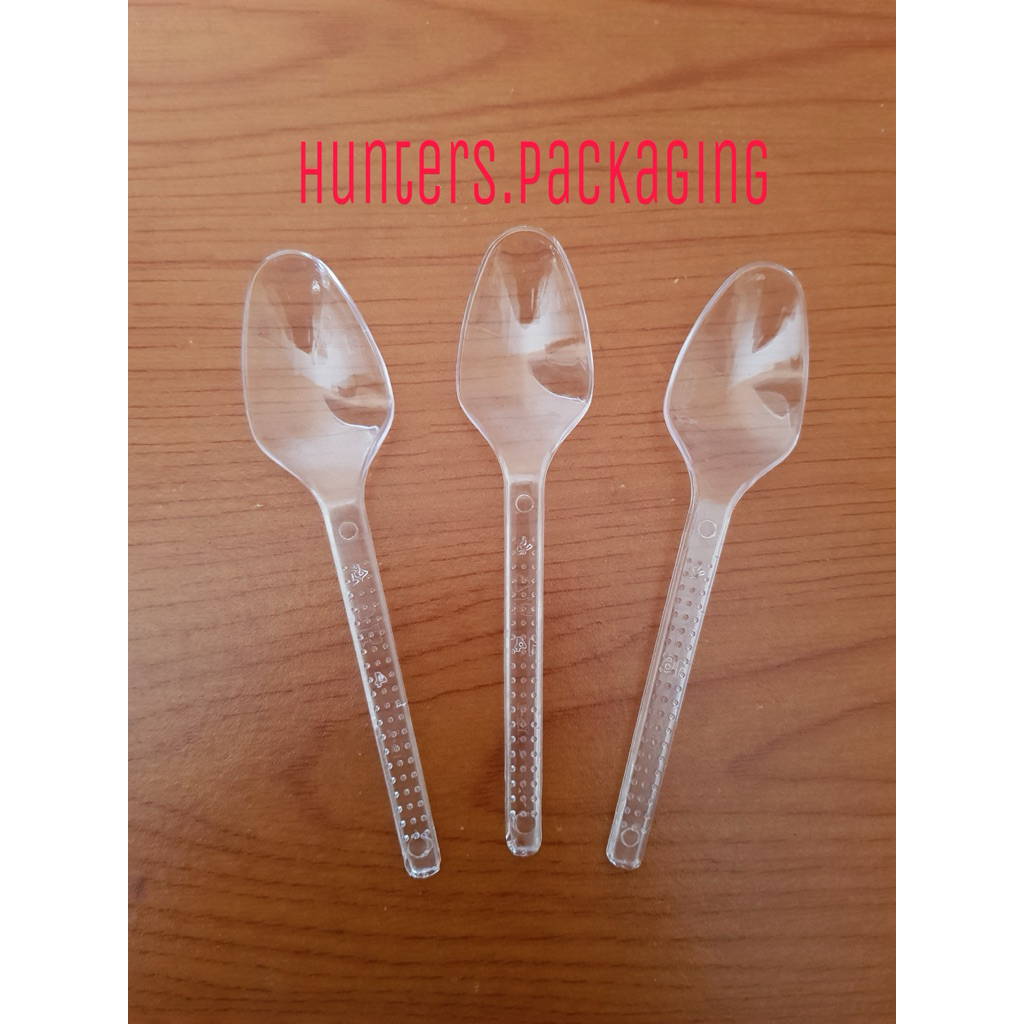 SENDOK PUDING / SENDOK TEH / SENDOK ICE CREAM / SENDOK PLASTIK KECIL / SENDOK PUDING PLASTIK / SENDO