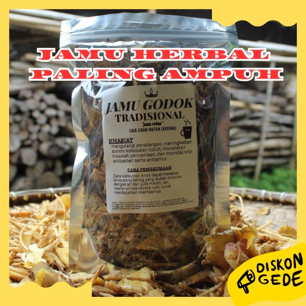 Akar Laja Goah Kering Siap Godok | Jamu Tradisional untuk Stamina & Kesehatan Tubuh Jamu Godok Laja 